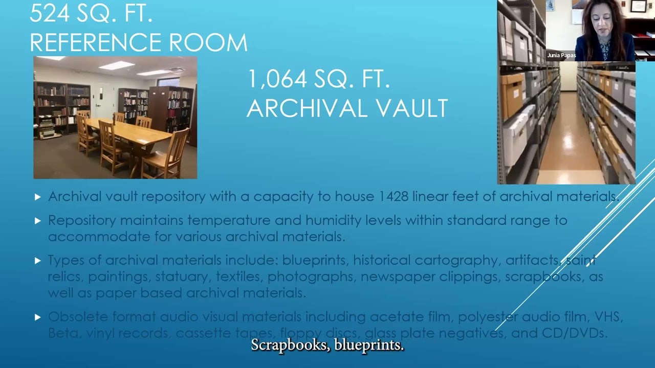 Constructing an Archival Vault     ACA Code 24048 (Domain 4)