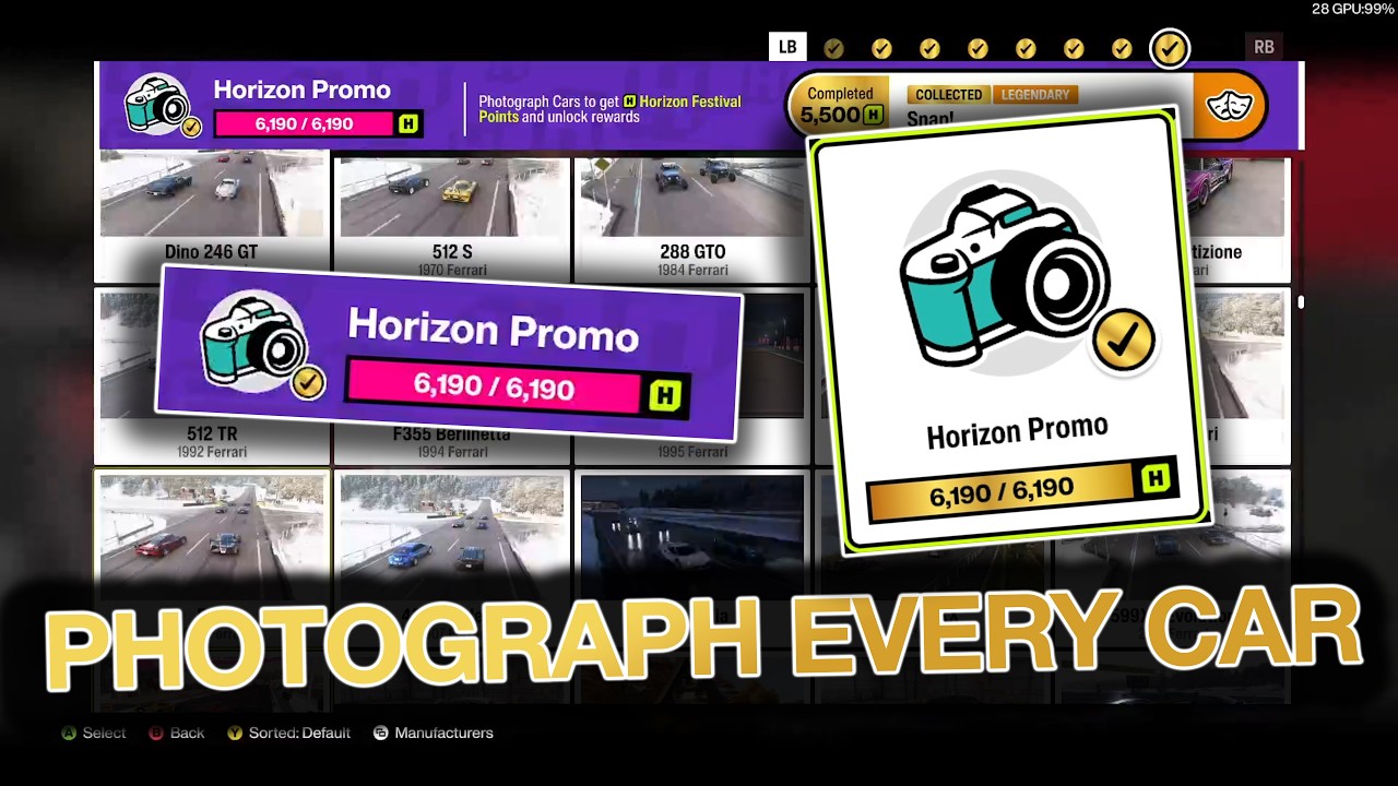 How to Photograph Every Car in Forza Horizon 6