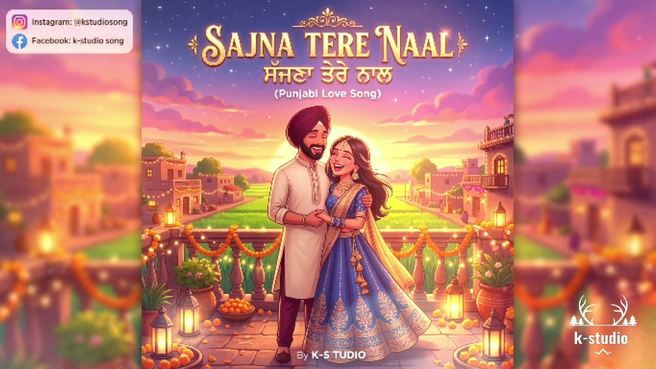 Sajna Tere Naal🌹❤️(Love Vibe) [  Love song ] Recorded by K-studio #lovesong #love #song #feel