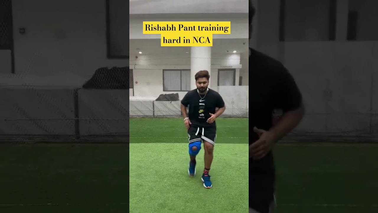 Rishabh Pant training hard in NCA #rishabhpant #nca #rehab #indiancricketteam