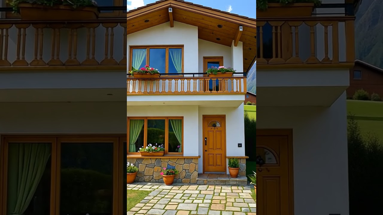 Casa de campo de dos pisos con balc&oacute;n #casasdecampo