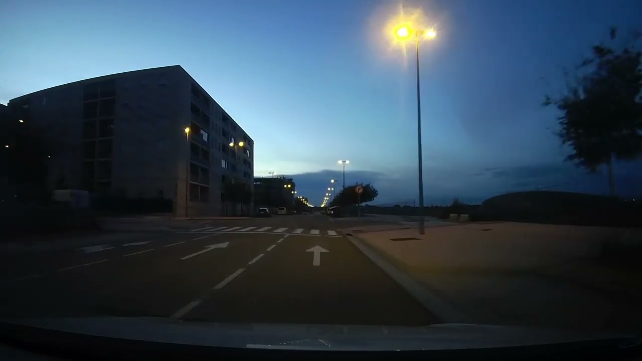 Atardecer conduciendo por rosales del canal y arcosur [Zaragoza]