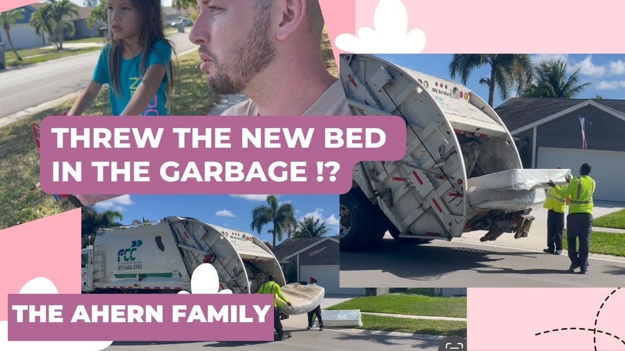THE DUMP TRUCK THREW OUR BED AWAY!!🚛😩TEACHING BRAEDEN HOW TO RIDE A BICYCLE