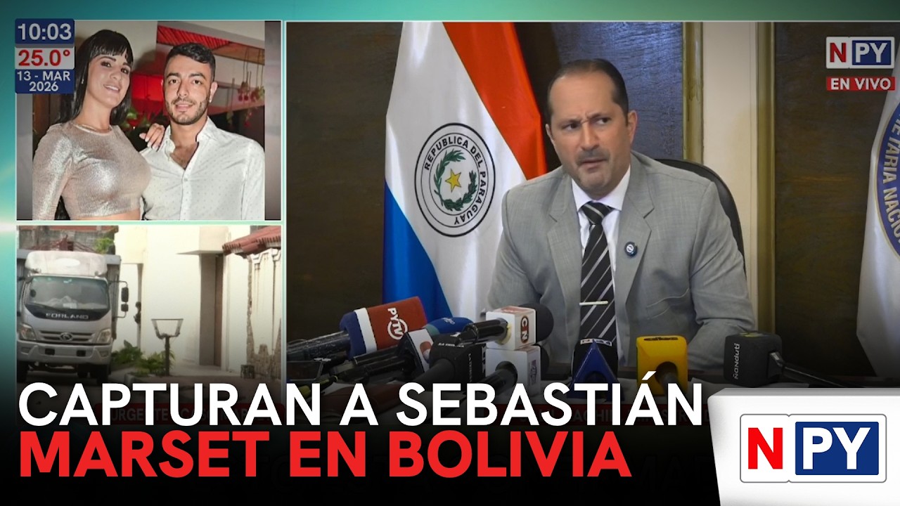 Capturan a Sebastián Marset en Bolivia