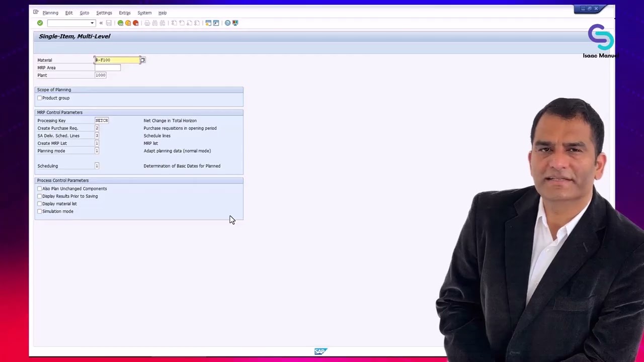 Performing Multilevel Single Item Planning in SAP (MD02): Targeted and Efficient MRP Execution