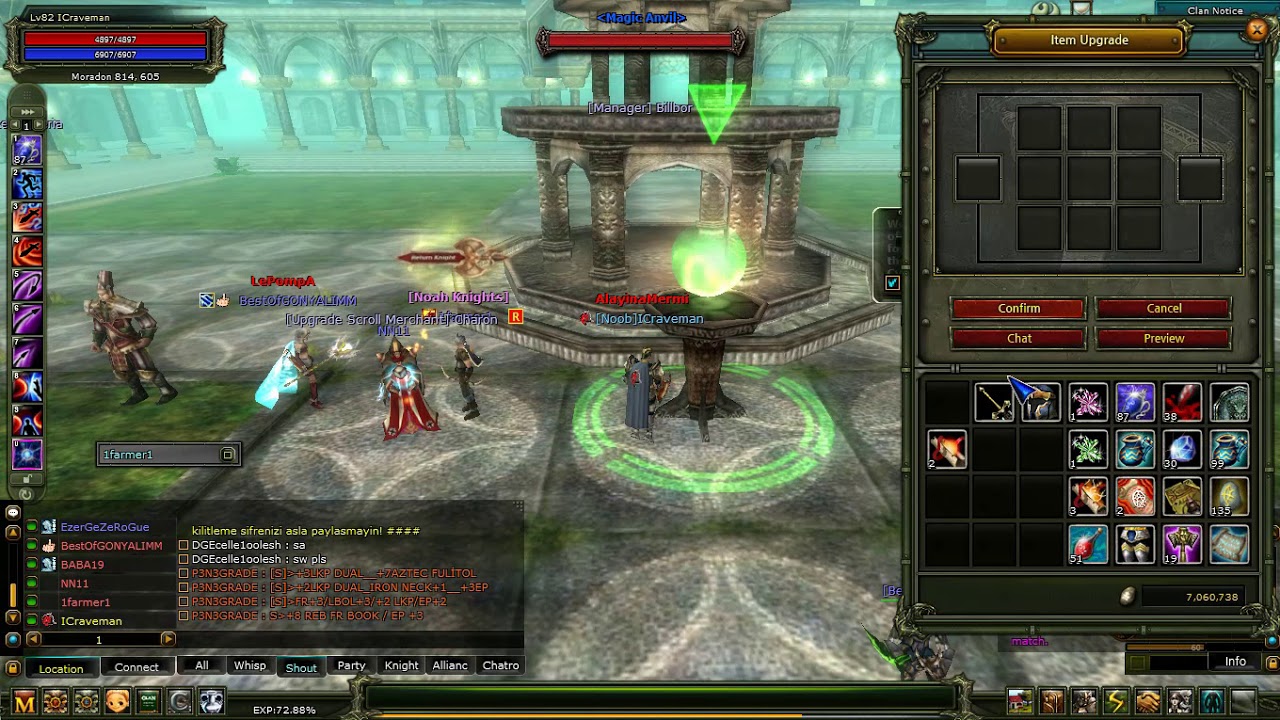 Knight Online | Destan | Quest Mythrill +7 Basma (+8 e Bile Attım)