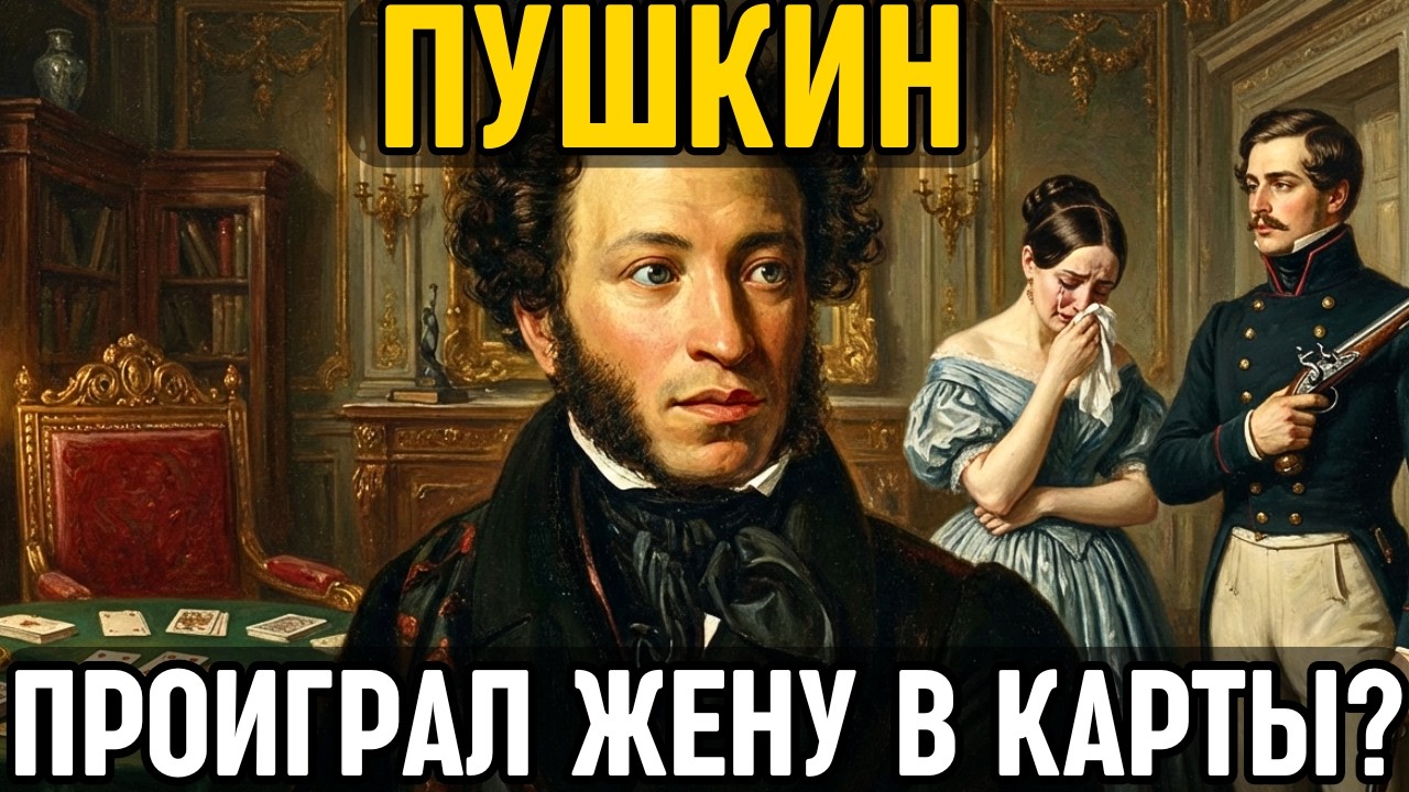 ПУШКИН: Как он СТАЛ гением, но проиграл СОСТОЯНИЕ в карты и специально ИСКАЛ СМЕРТИ на дуэли!