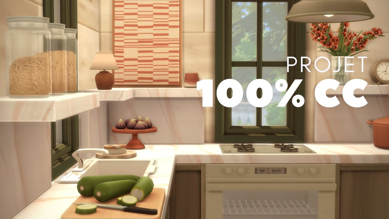 J'ai construis une maison SUBLIME rien qu'avec des contenus personnalisés  gratuits ! 🤩 | SIMS 4