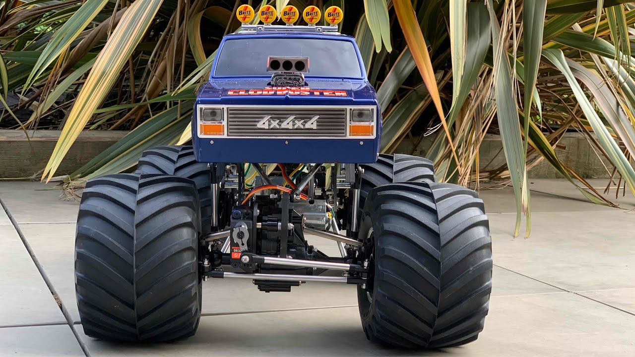 Super Clod Buster Carbon Steering Servo Upgrade. Tamiya RC Monster Truck Mod + Vanquish VQS Update.