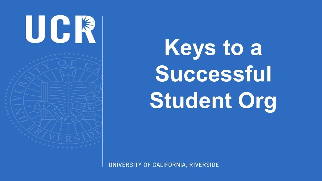 Keys to a Successful Student Organization
