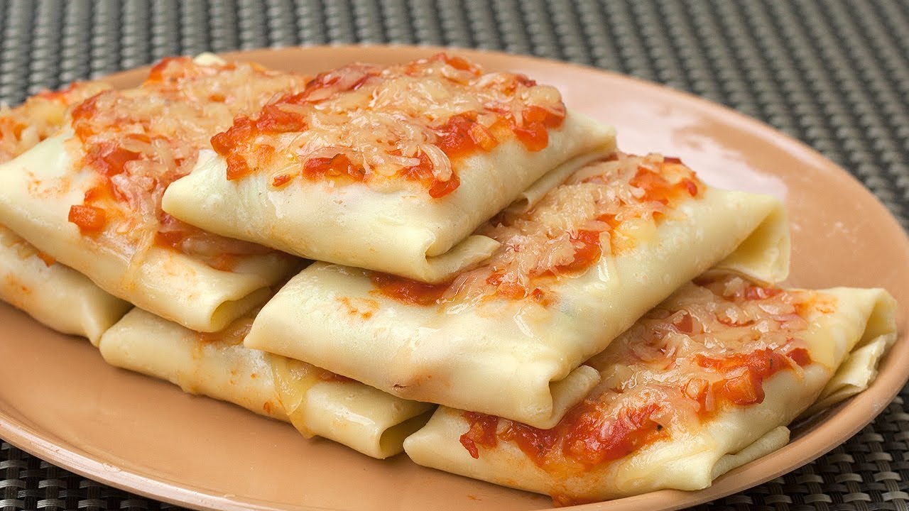 Chicken Stuffed Crepes Recipe - Crepes With Stuffed Chicken - Stuffed Crepes For Dinner