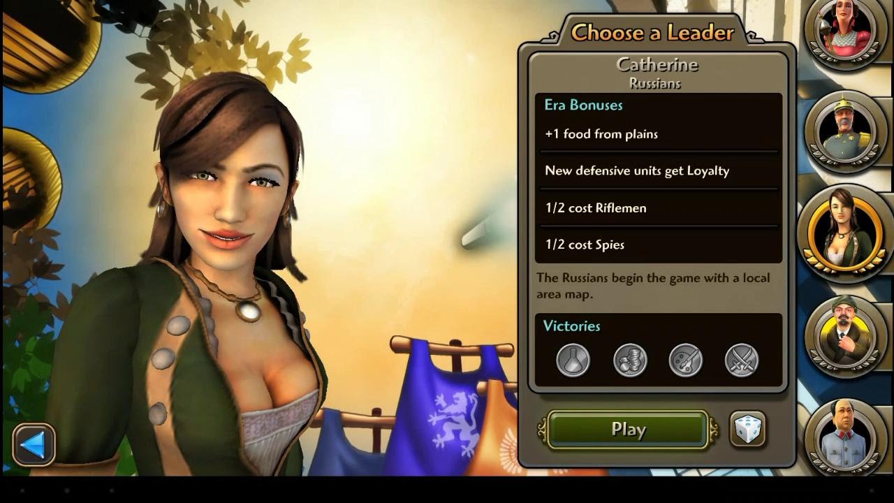 Sid Meier's Civilization Revolution 2 Leaders