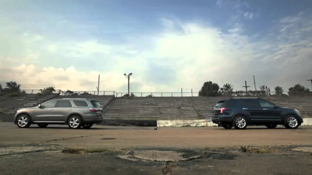 2011 DODGE DURANGO VS. EXPLORER  COMMERCIAL  OH  GEEZ!
