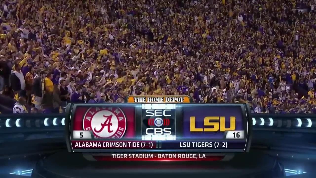 #5 Alabama at #16 LSU Week 11 2014 | Full Game 720p60fps
