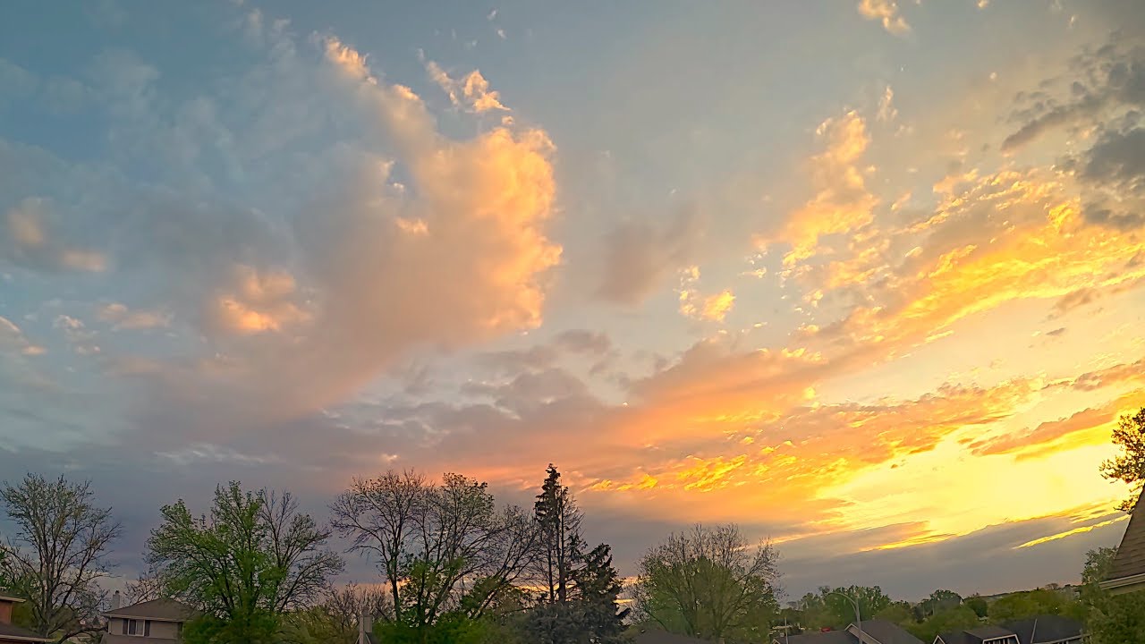 Weather Time Lapse: Sunrises, Thunderstorms, & Spring Clouds - April 30–May 2, 2024