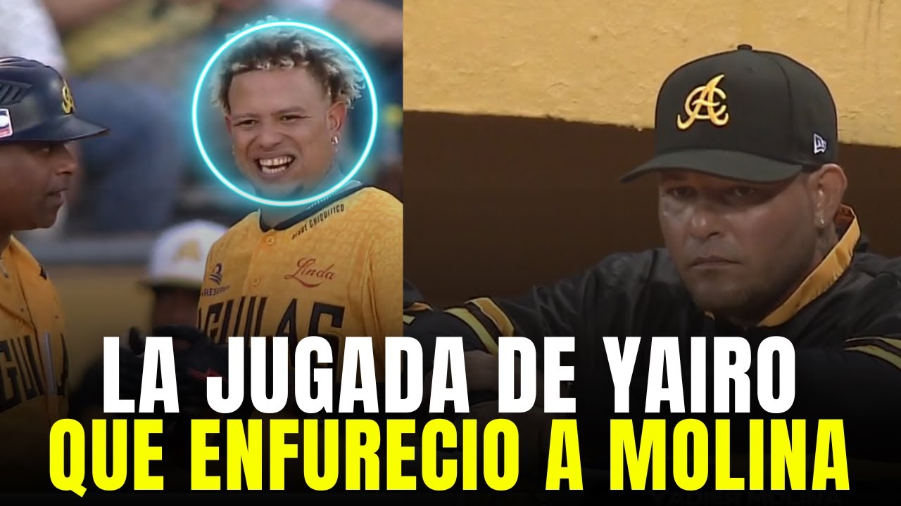 As&iacute; Fue la Jugada de Yairo Mu&ntilde;oz que Desat&oacute; la Furia de Yadier  Molina Con Aguilas