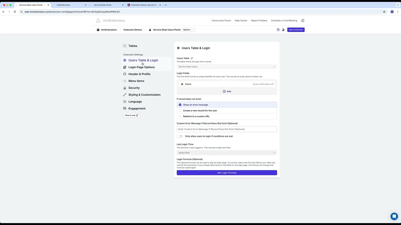 Client Portal for Airtable - miniExtensions