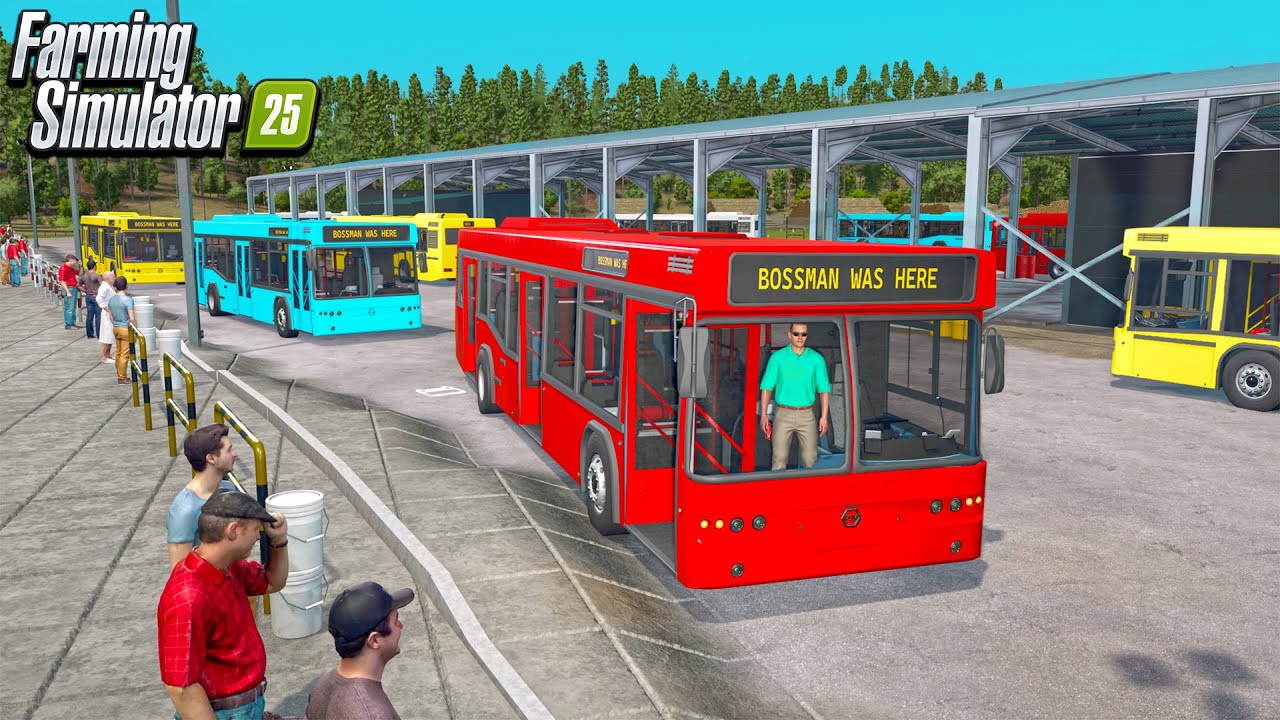 BUILDING $5,000,000 BUS STATION | BOSS BUILDS FS25