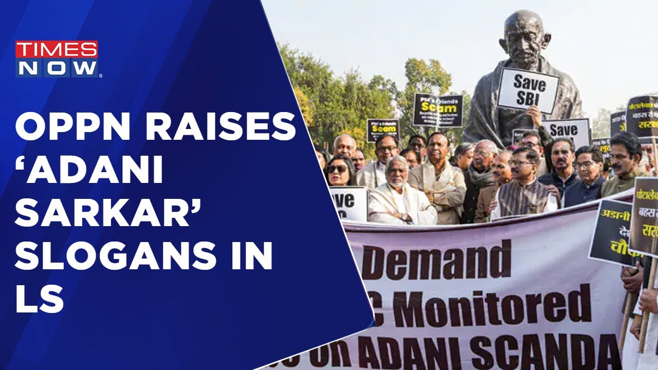 Adani Showdown: Stage Set For Parliament Clash, Opposition Raises Slogan Against BJP Govt |Times Now