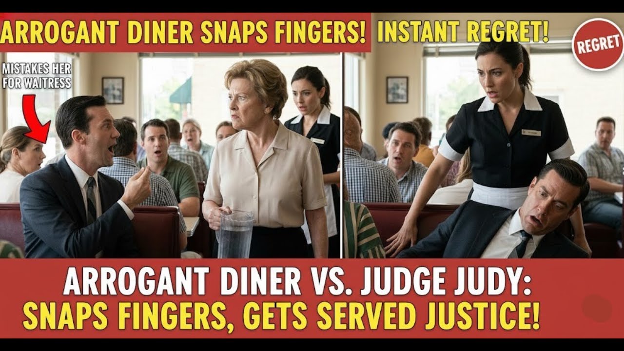 Arrogant Diner Snaps Fingers At Judge Judy Mistaking Her For A Waitress, Instantly Regrets It!