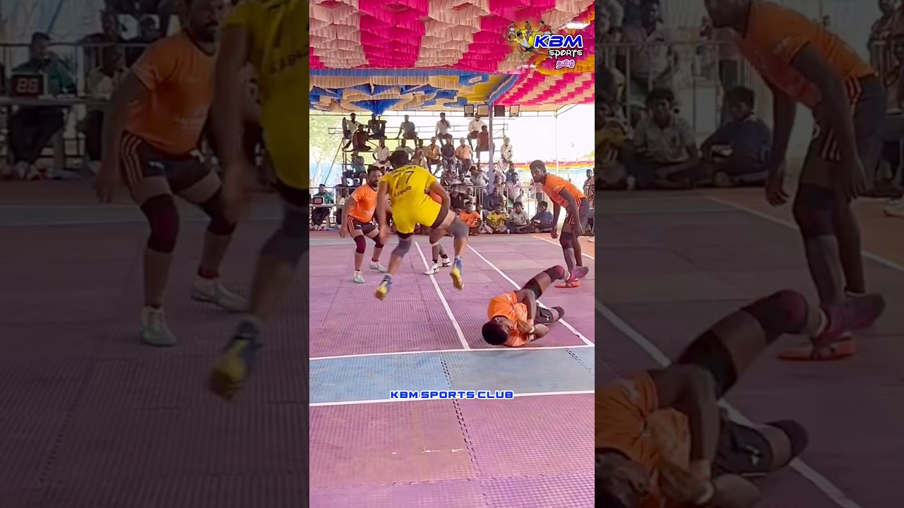💥 Star Raider ⚡️ Sanjay 🔥 SRM University 💫 Best Escape ✨ Mat Match  #kabaddi #jump #tamil