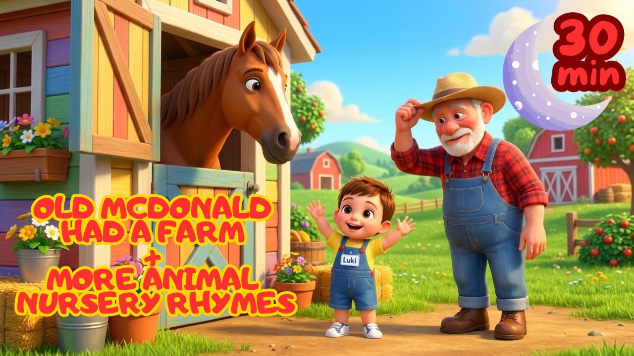Old MacDonald Had a Farm | Animal Nursery Rhymes for Kids | Kids Songs