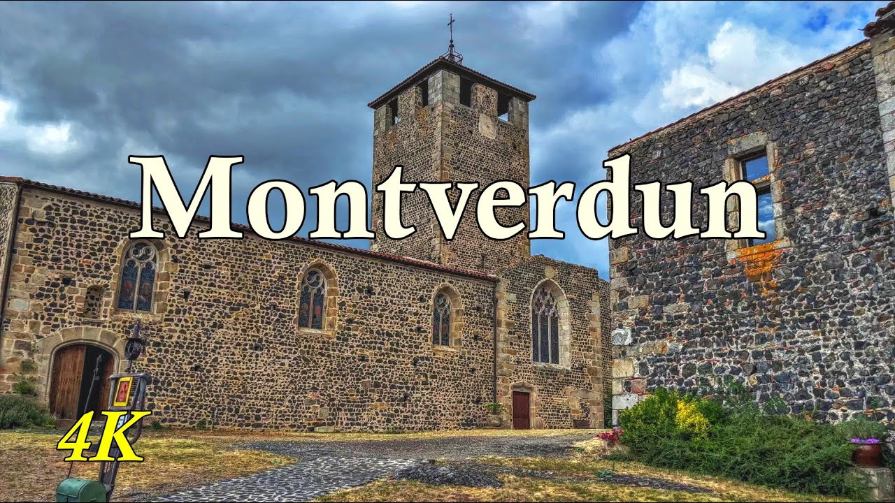 🏰 Montverdun (Loire) : à la découverte du prieuré perché sur son dyke volcanique [4K]