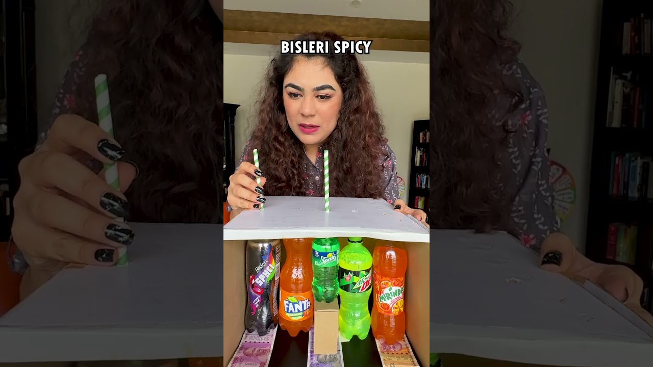 Guess The Drink Challenge! What&rsquo;s your favorite cold drink? | Thakur Sisters | #Shorts #ytshorts