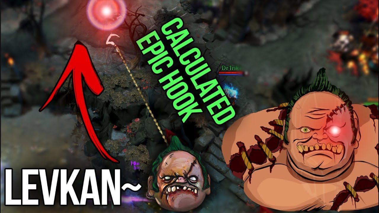 Levkan Pudge Legend Insane Skills Calculated Hooks - Dota 2