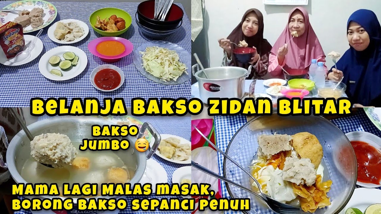 BELANJA MAKANAN SEPANCI PENUH, LAGI MALAS MASAK PINGIN BAKSO