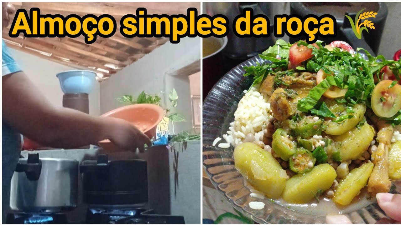 O almoço mais simples… e mais gostoso da roça 🌾 rotina real