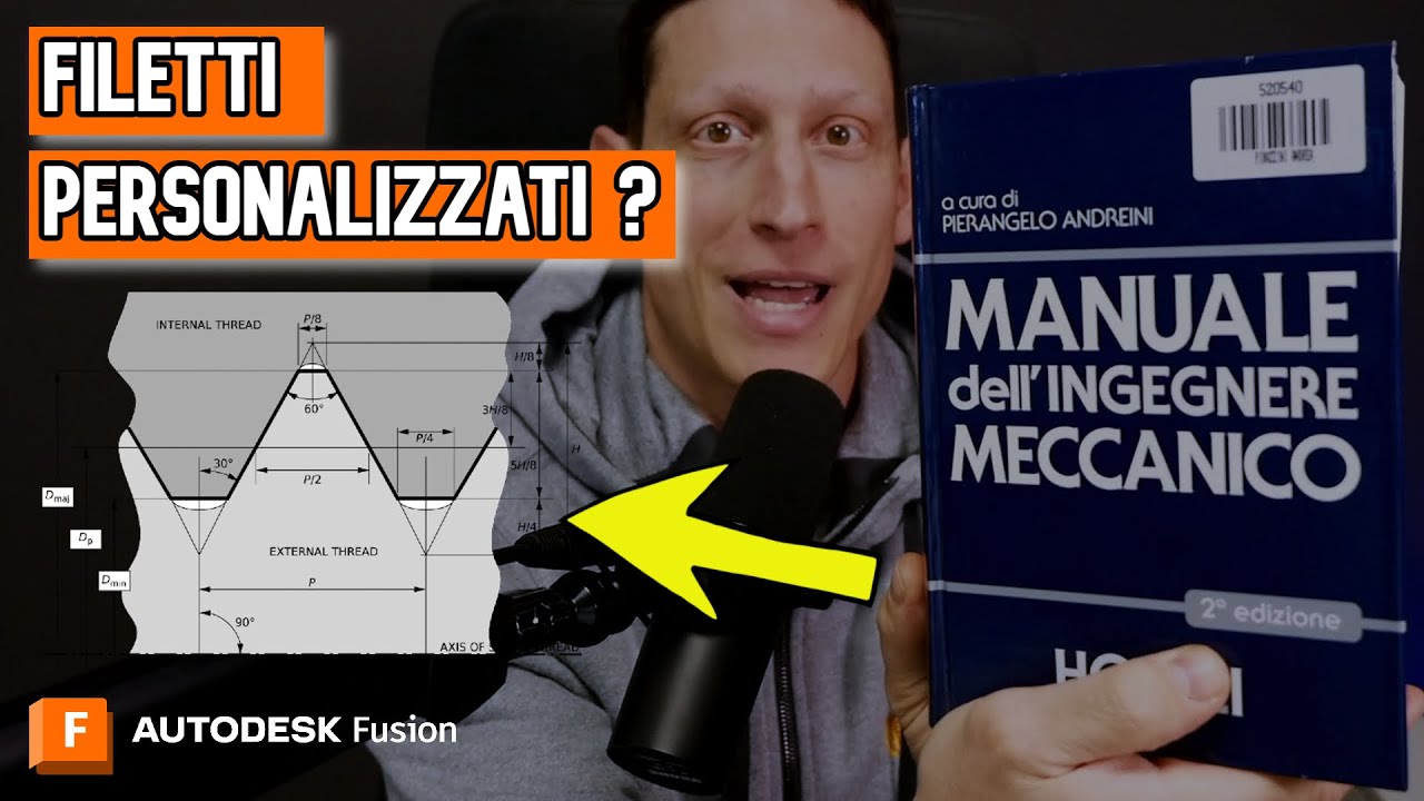 Come creare filetti personalizzati in Autodesk Fusion - XML,Coil, Sweep