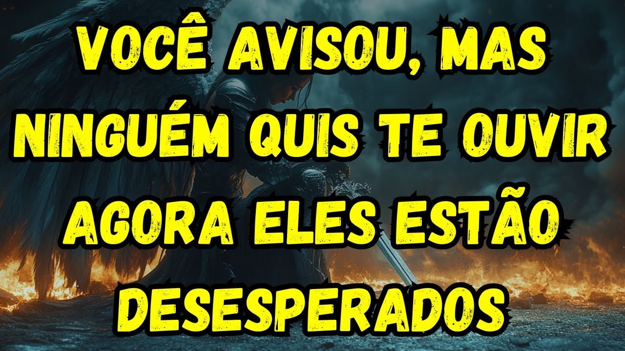 ESCOLHIDO: O DESESPERO DELES NÃO É NOVIDADE PARA VOCÊ – VOCÊ PREVIU TUDO E TENTOU AVISAR