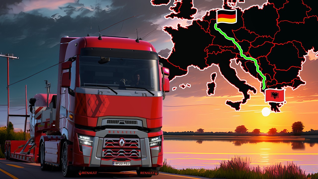 ETS2 Long Delivery (Tirana to Cologne) Albania to Germany | Euro Truck Simulator 2