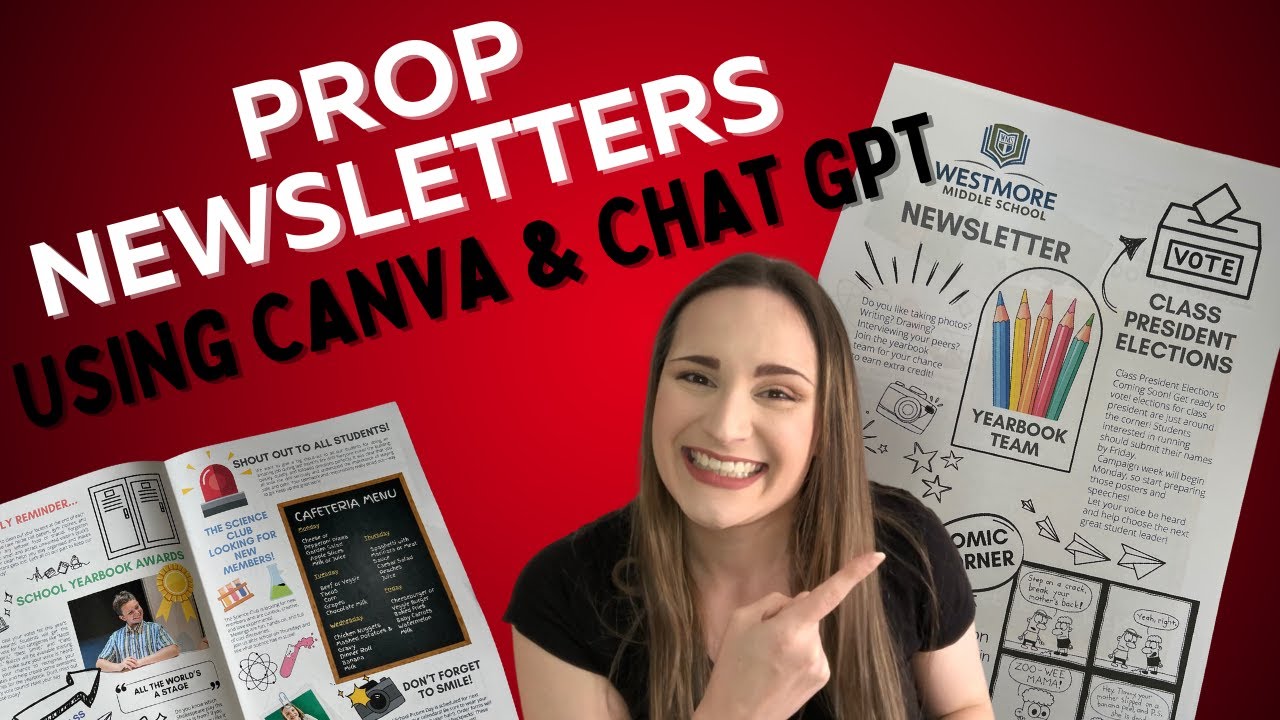 Using Chat GPT and Canva to make prop newsletters for Diary of a Wimpy Kid the Musical!