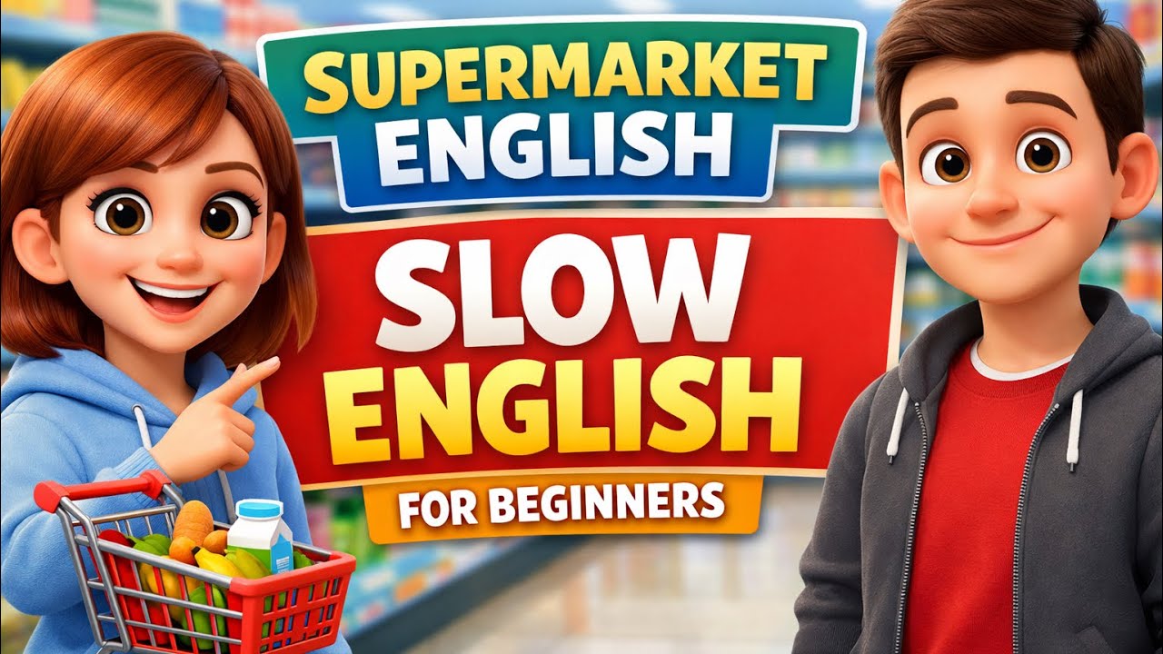 Supermarket English | Slow English for Beginners | Real Life Vocabulary