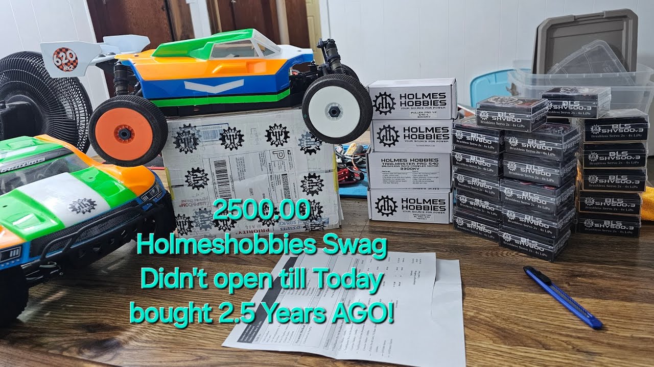 $2500 BOUGHT 2.5 Years AGO! Opened TODAY Holmeshobbies Servos Motors WOW! DIDN'T Remember what I Got