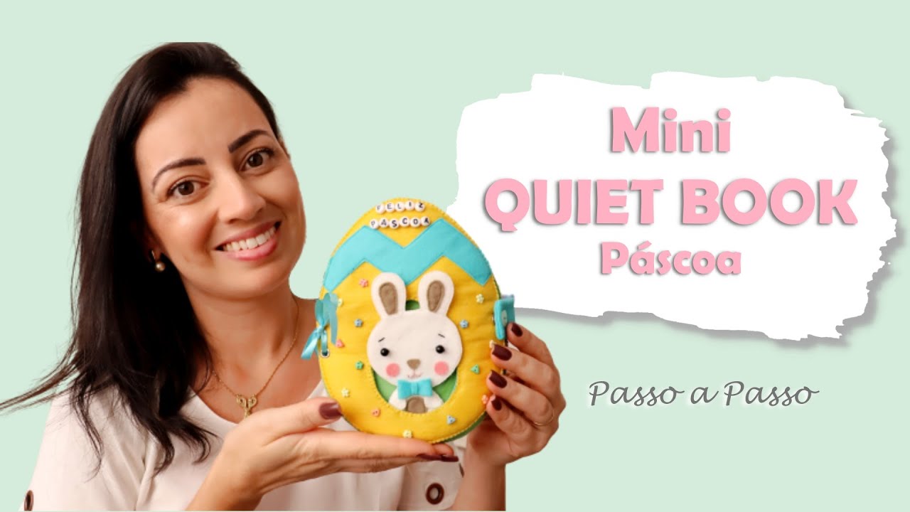 Mini Livro Sensorial de Páscoa em Feltro – Baixe o Molde Grátis!