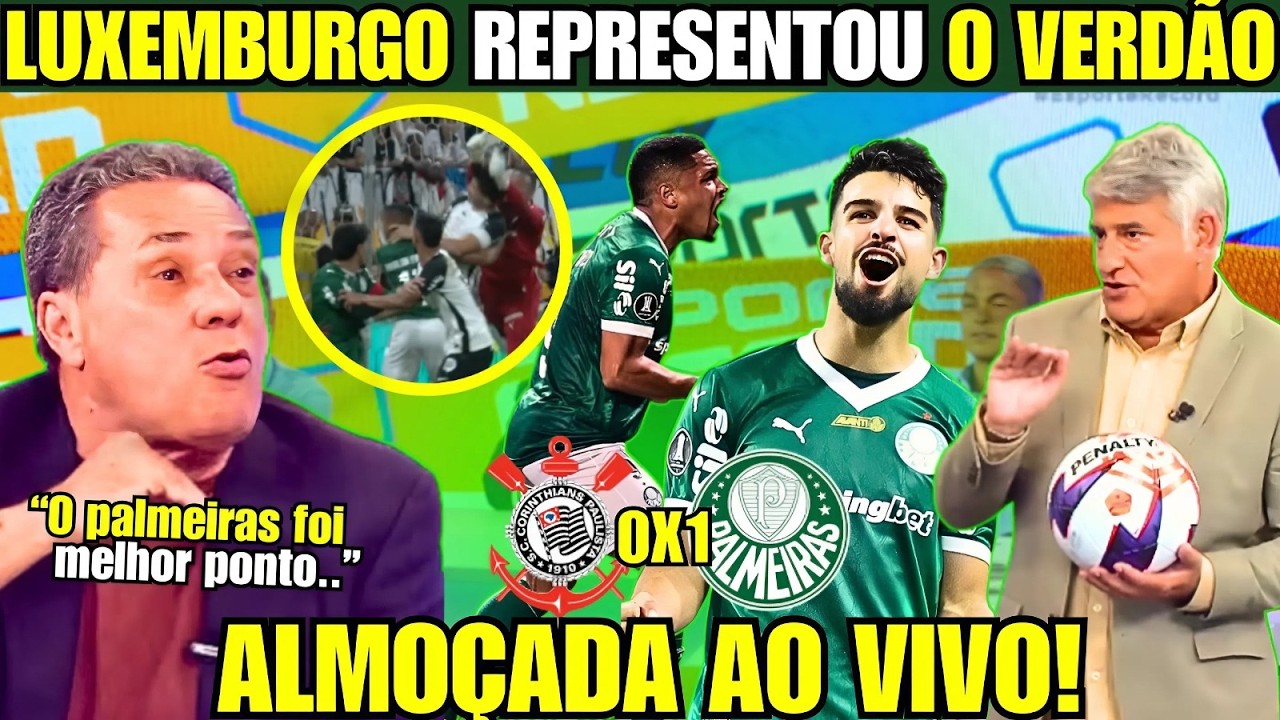 🟢⚪SEM ACHISMO LUXEMBURGO CRAVA PALMEIRAS SUPERIOR E DISPARA SOBRE PÊNALTI POLÊMICO MARCADO POR CLAUS
