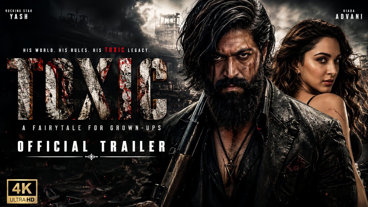 TOXIC &ndash; Official Trailer | Rocking Star Yash | Kiara Advani | New Movie 2027 | 4K