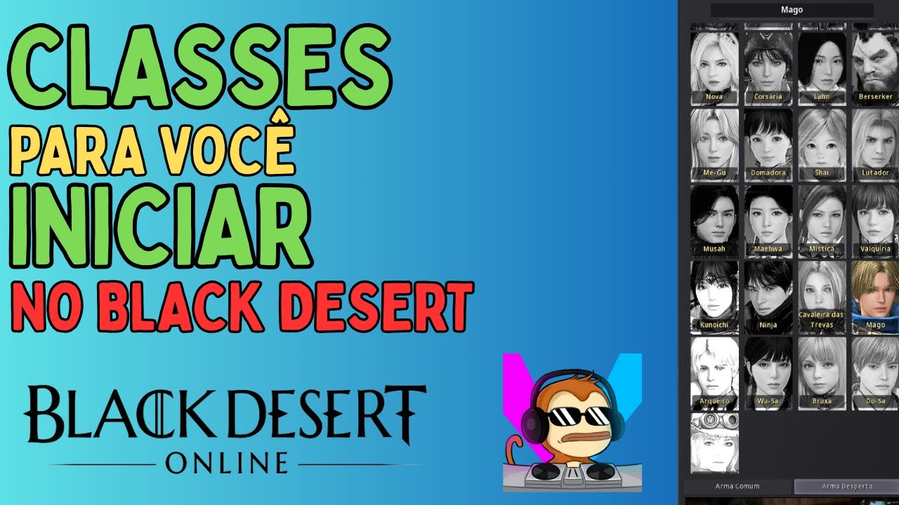 CLASSES PARA INICIAR NO BLACK DESERT ONLINE
