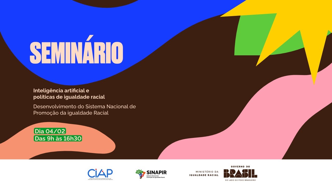 Seminário "Inteligência artificial e políticas de igualdade racial"