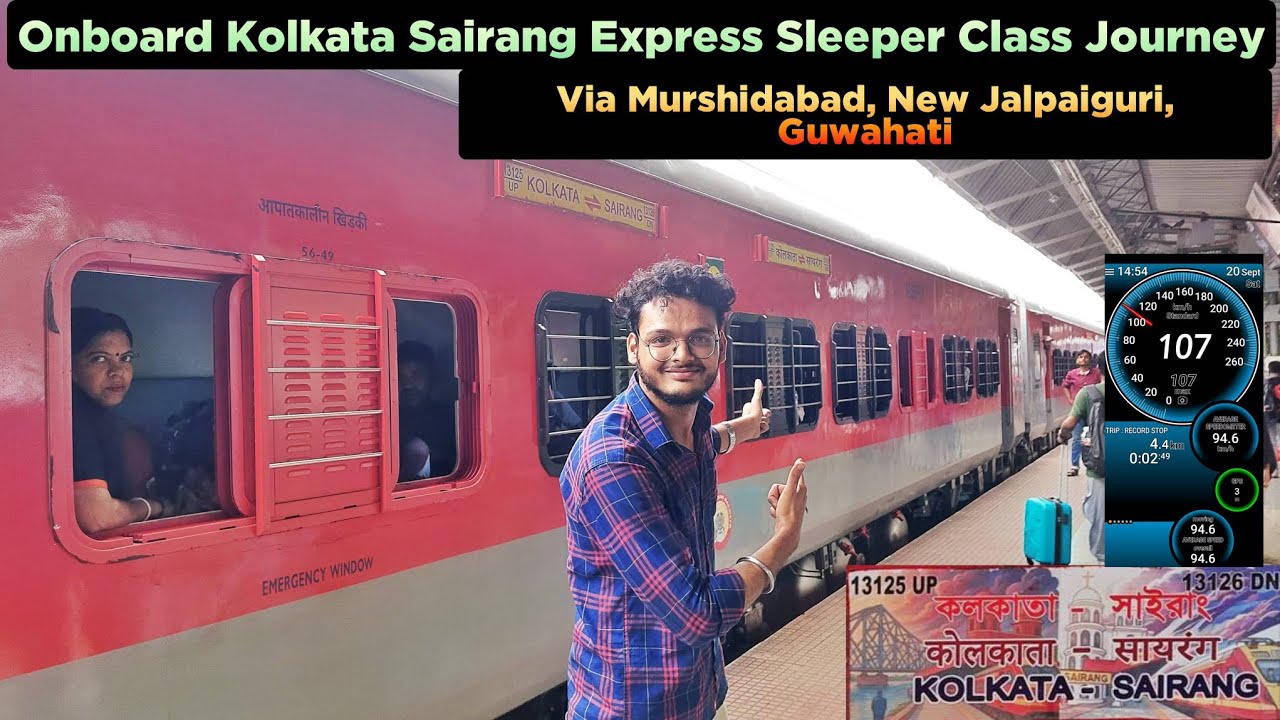 Onboard Kolkata Sairang Express Sleeper Class Journey *Kolkata To Mizoram*