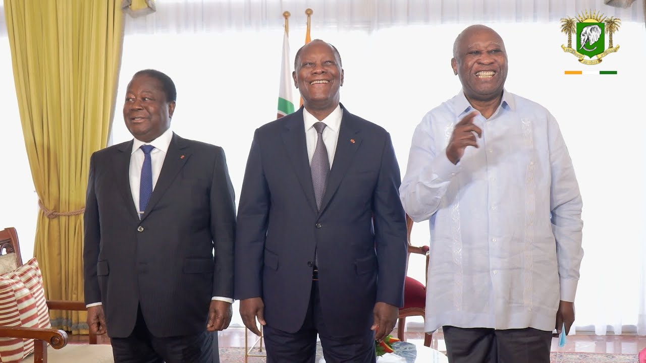 Rencontre avec les anciens Pr&eacute;sidents Henri Konan BEDIE et Laurent GBAGBO, 14 juillet 2022