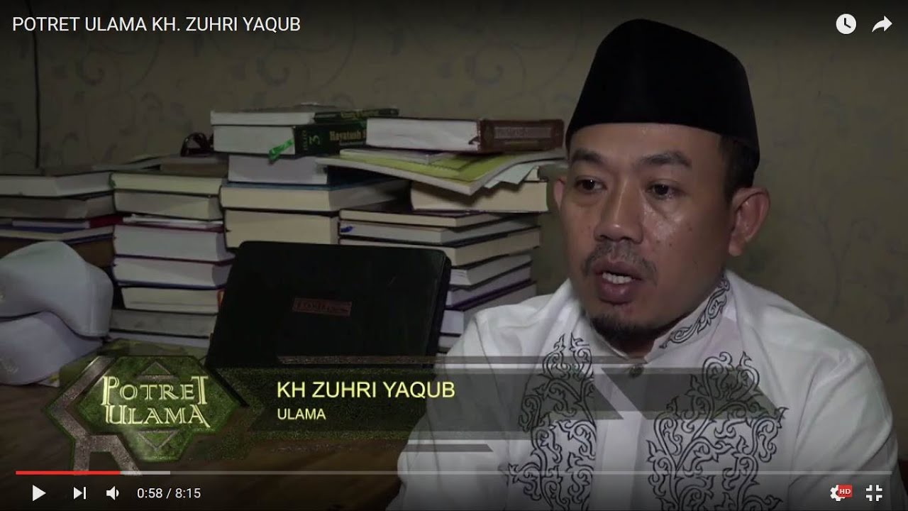 POTRET ULAMA KH. ZUHRI YAQUB