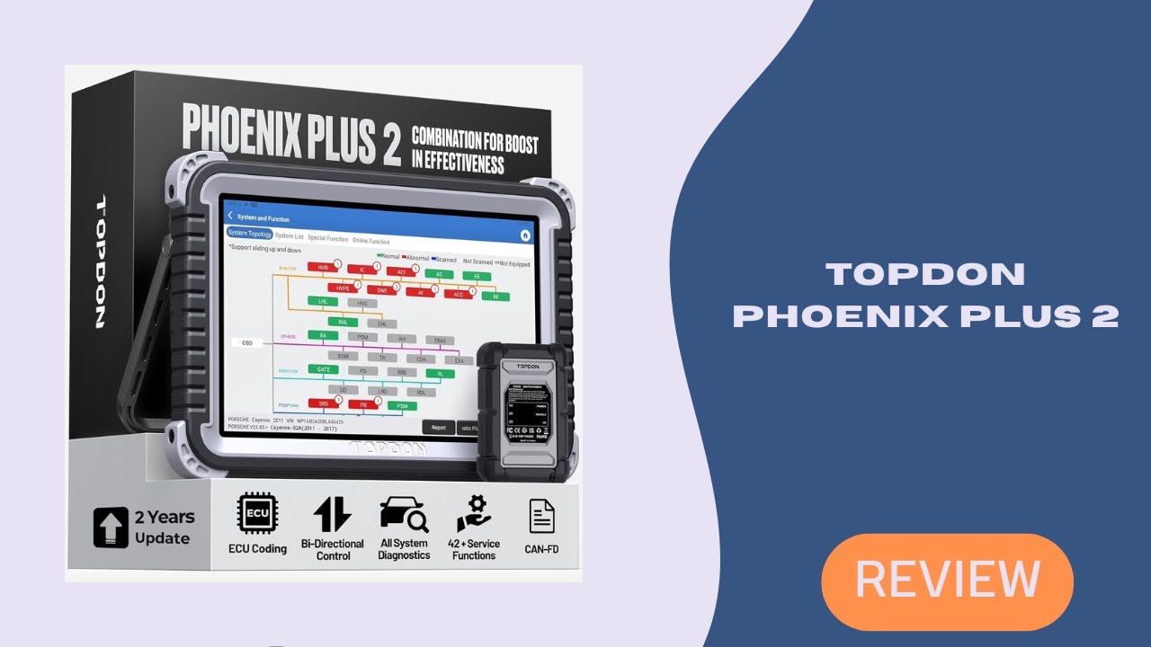 Обзор TOPDON Phoenix Plus 2 – лучший профессиональный OBD2-сканер