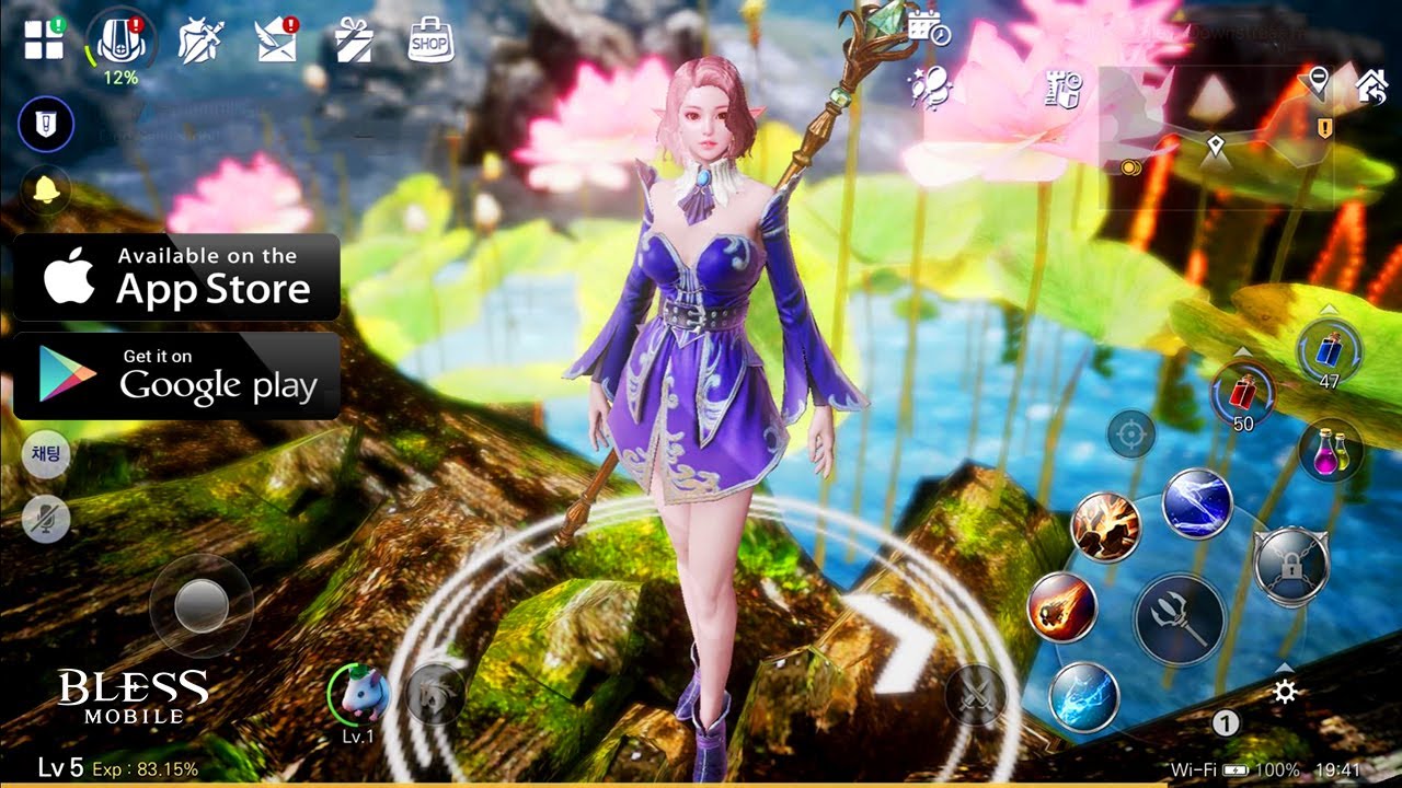Bless Mobile - Grand Open First look Gameplay - Aqua Elf Mage - Android/iOS English 2020