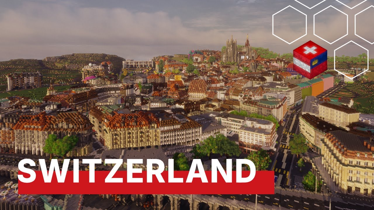 Switzerland 1:1 in Minecraft