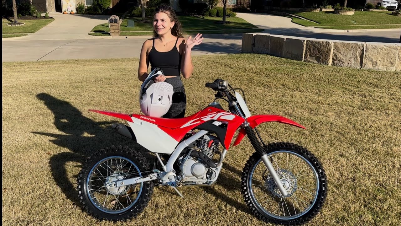 Girlfriend's First Ride on my Honda CRF125!