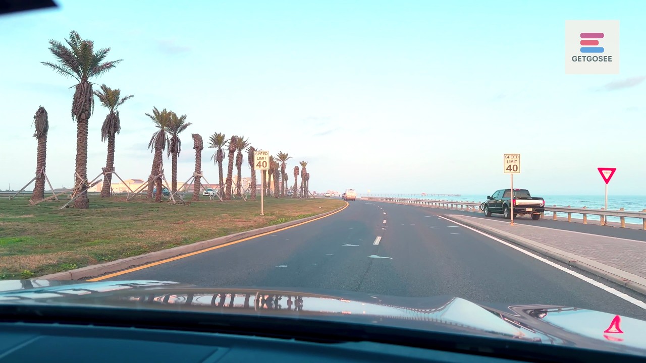 Galveston Island Tour: 4K Drive thru Causeway, Shopping District, Painted Homes & Pleasure Pier ASMR